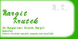 margit krutek business card